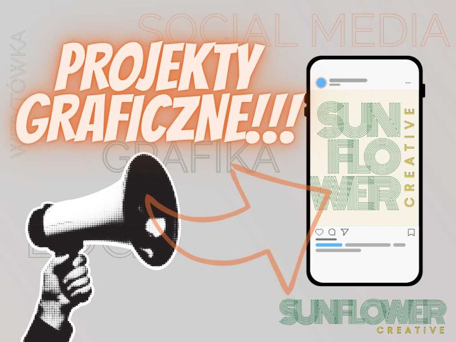 Projektowanie grafik — social media, logo, wizytówki, ulotki