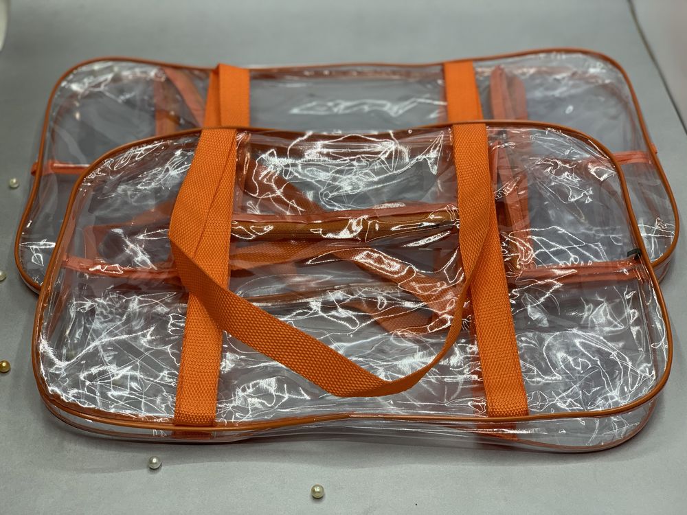 Сумки прозрачные в роддом, для роддома, набор из 2 сумок