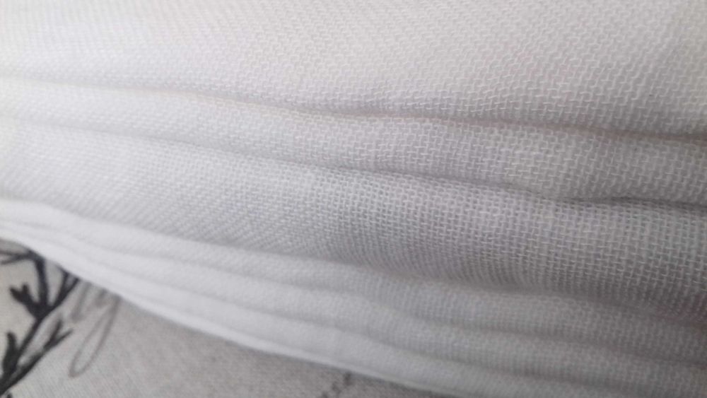 Zasłony H&M len plus bawełna troczki 150x300