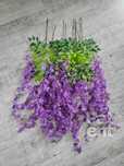 Wisteria fioletowa glicynia sztuczna girlanda dekoracja 12 sztuk
