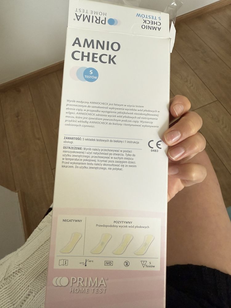 Amniocheck test do wykrywania wycieku wód płodowych