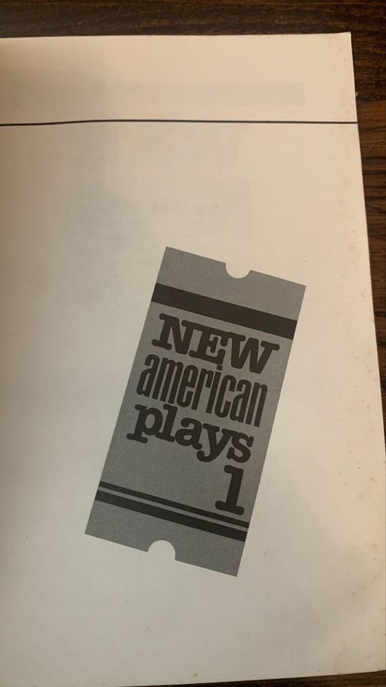 New American Plays 1