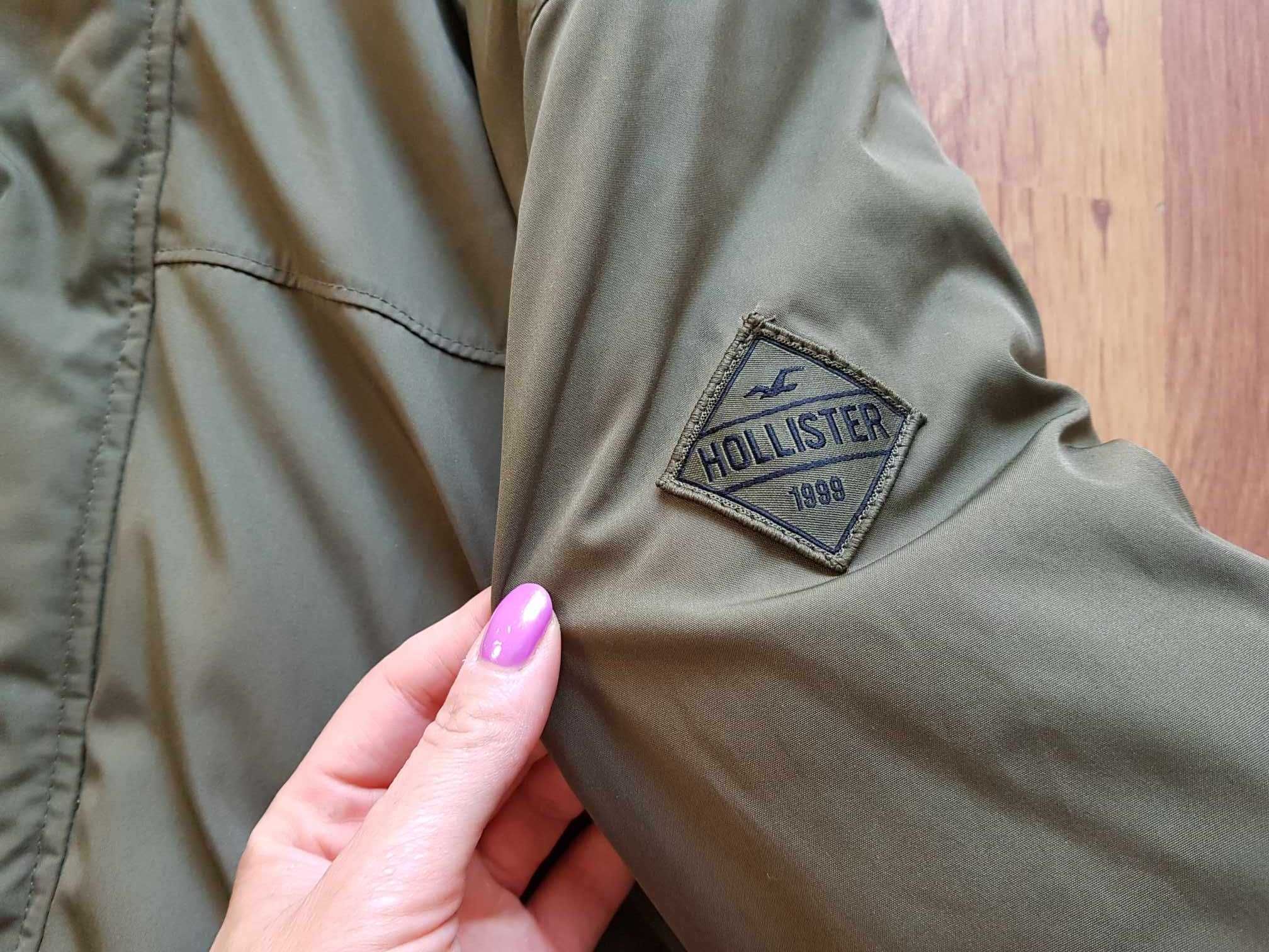 HOLLISTER Kurtka zimowa Parka męska 36 S Khaki Abercrombie&Fitch USA