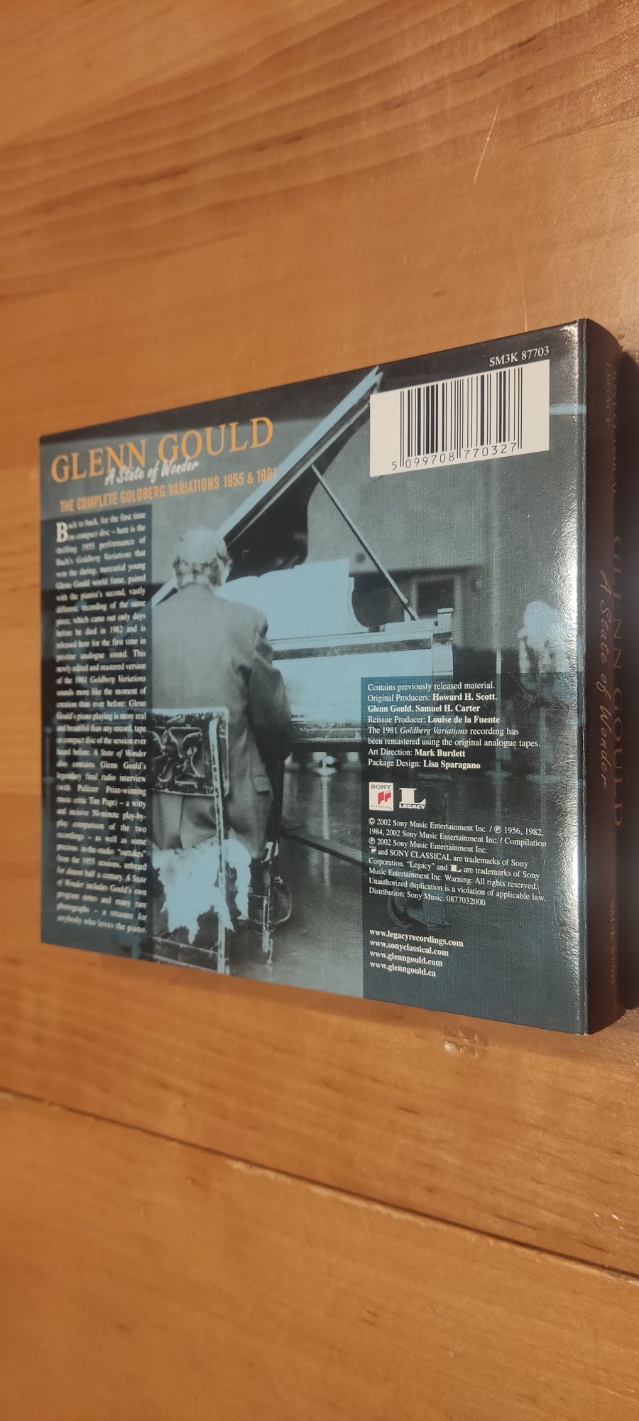Glenn Gould A State of Wonder Goldberg Variations Bach (3cd)