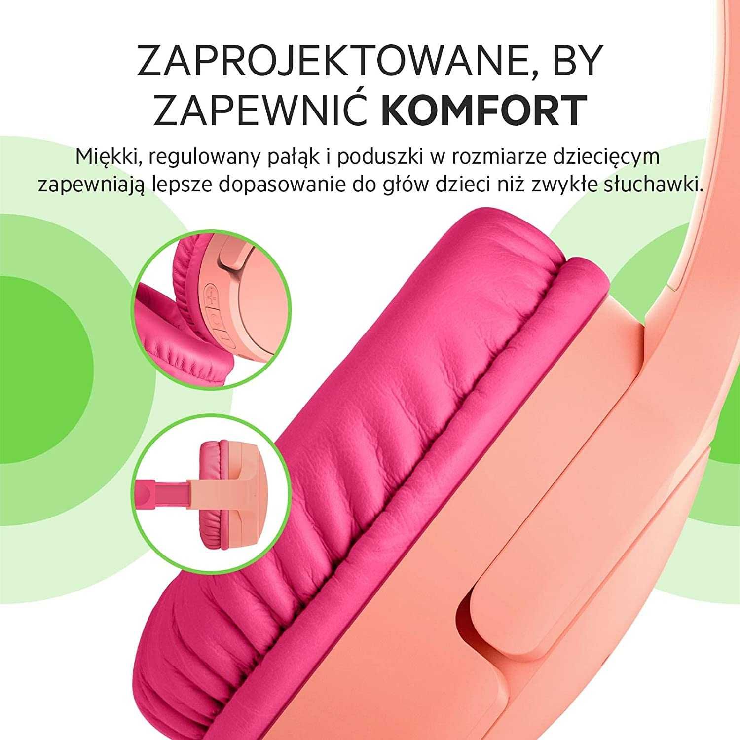 Belkin Soundform Mini słuchawki bezprzewodowe dla dzieci bluetooth