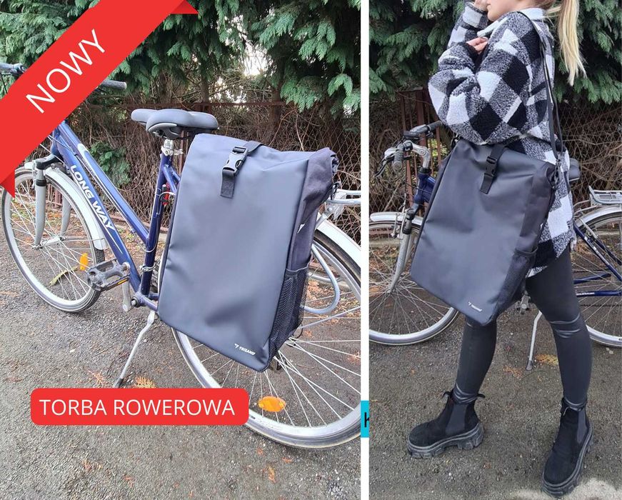 NOWA sakwa Torba bagażowa rowerowa 15L wodoodporna na bagażnik tylny
