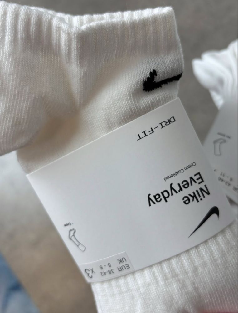 ОРИГінал шкарпетки Nike Everyday короткі (невидимки) 38-42, 42-46