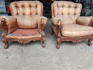 Dwa fotele w stylu Ludwika