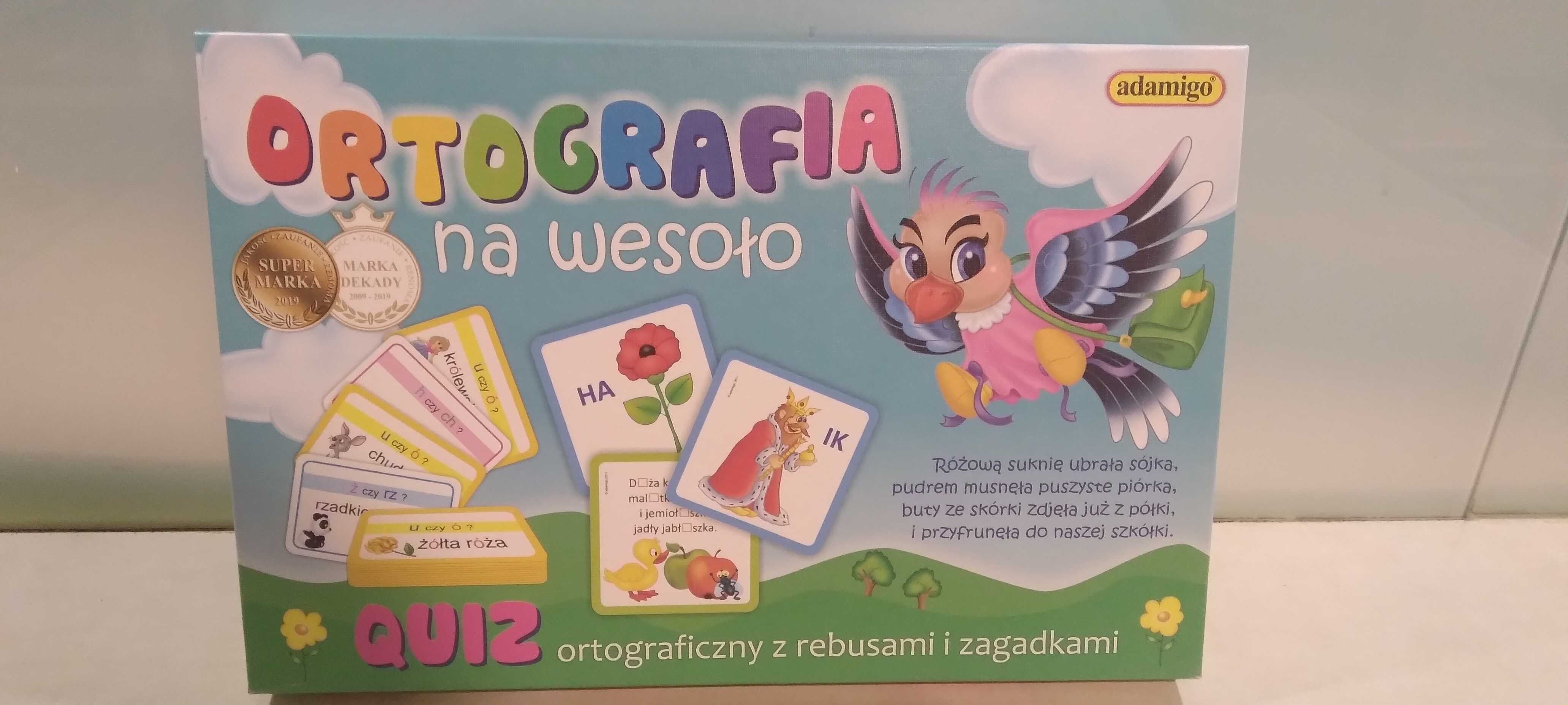 Gra zręcznościowa ORTOGRAFIA NA WESOŁO - quiz