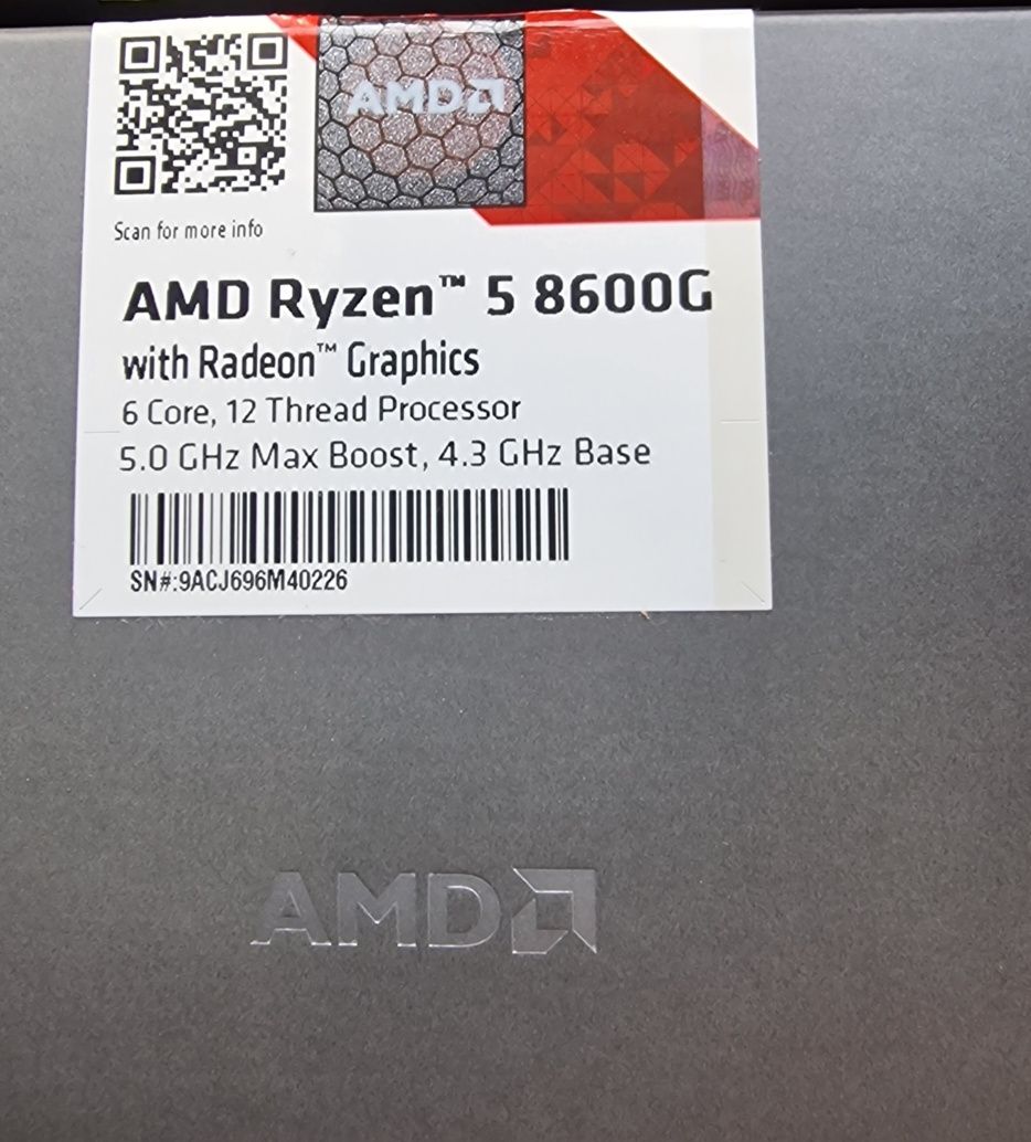 Wentylator AMD RYZEN 5 8600 G