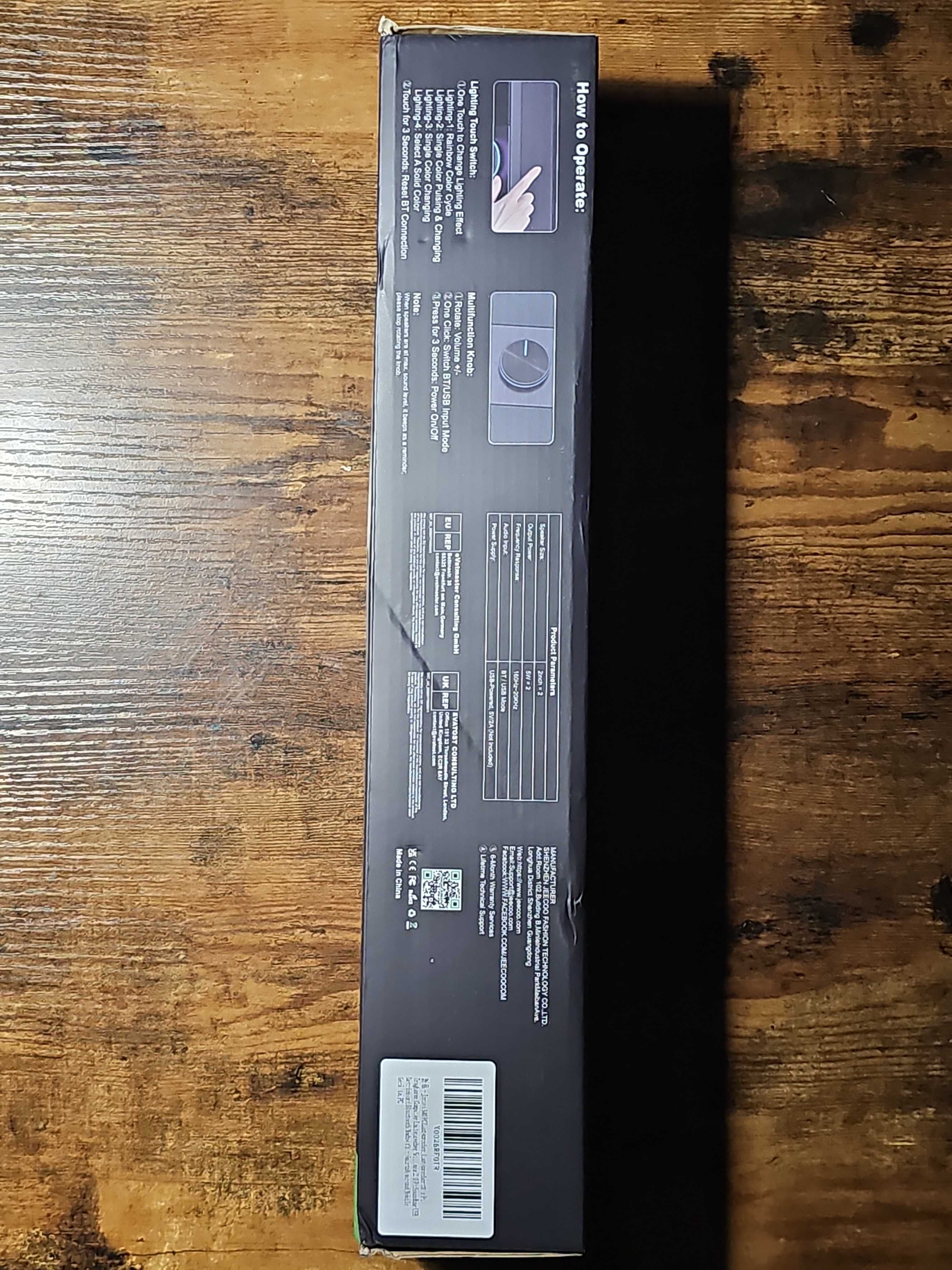 Głośnik Jeecoo A40 Black 2.0 do laptopa PC Obsługa przez USB Tryb