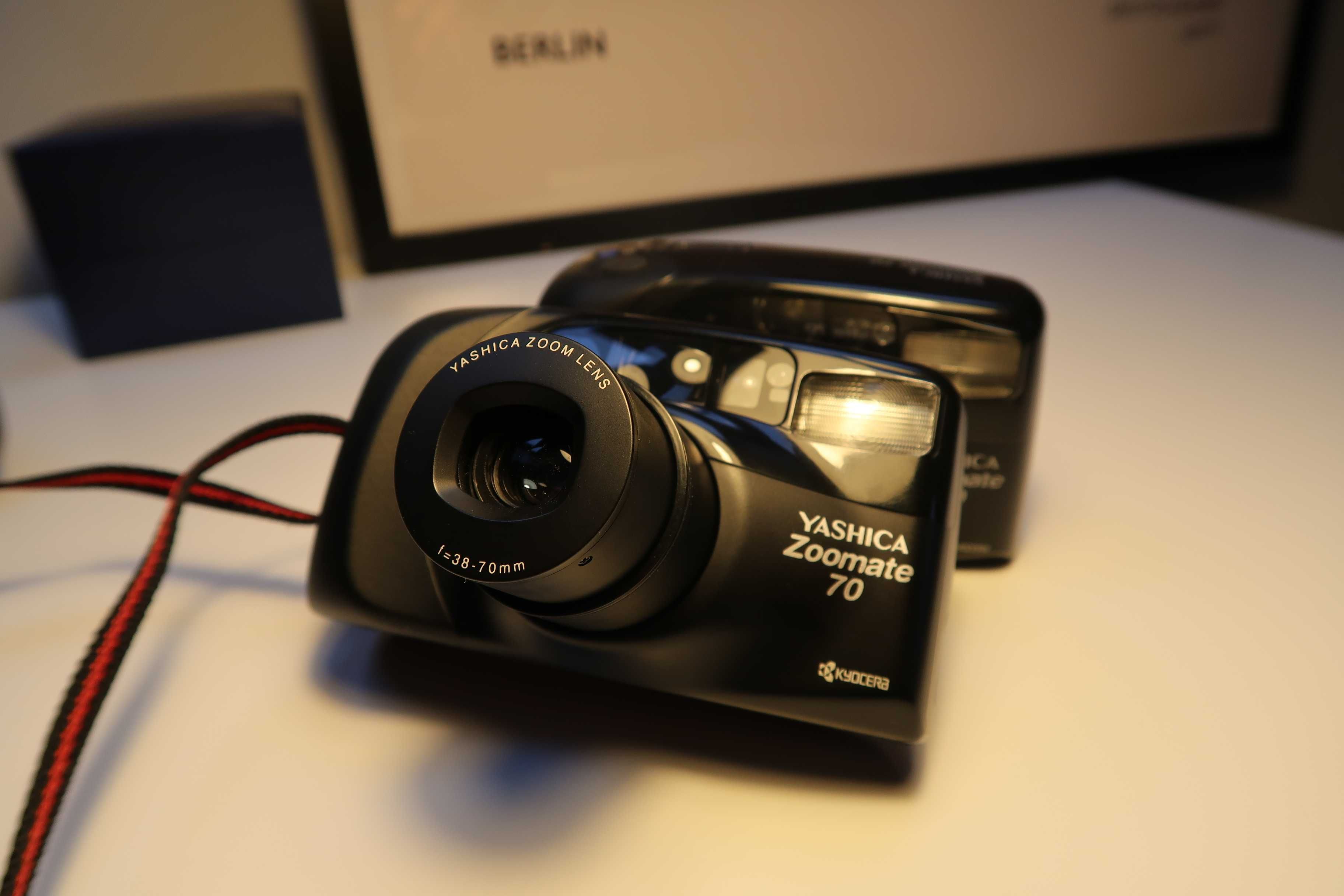 2 x Analog Yashica zoomate 70 / Black / Czytaj Opis