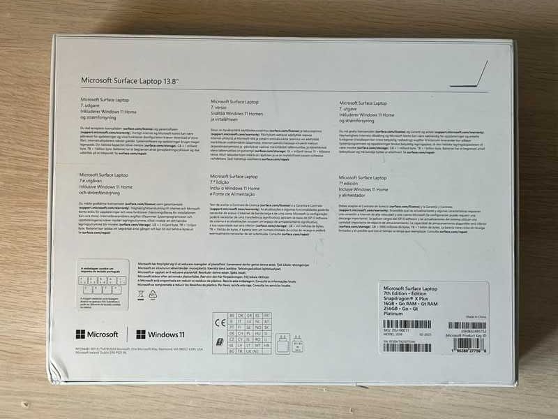 NOVO! Microsoft Surface Laptop 7th edition