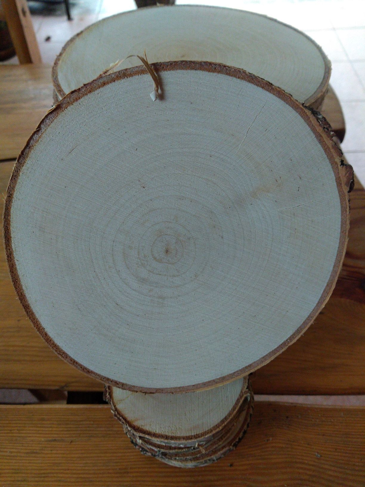 Plastry drewna plastry brzozy krążki 14 cm szlif