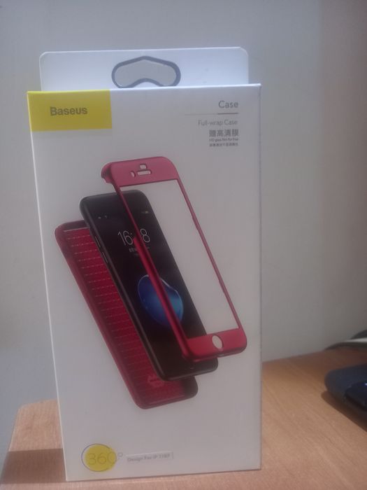 Чехол і захисне скло на 8 plus iphone