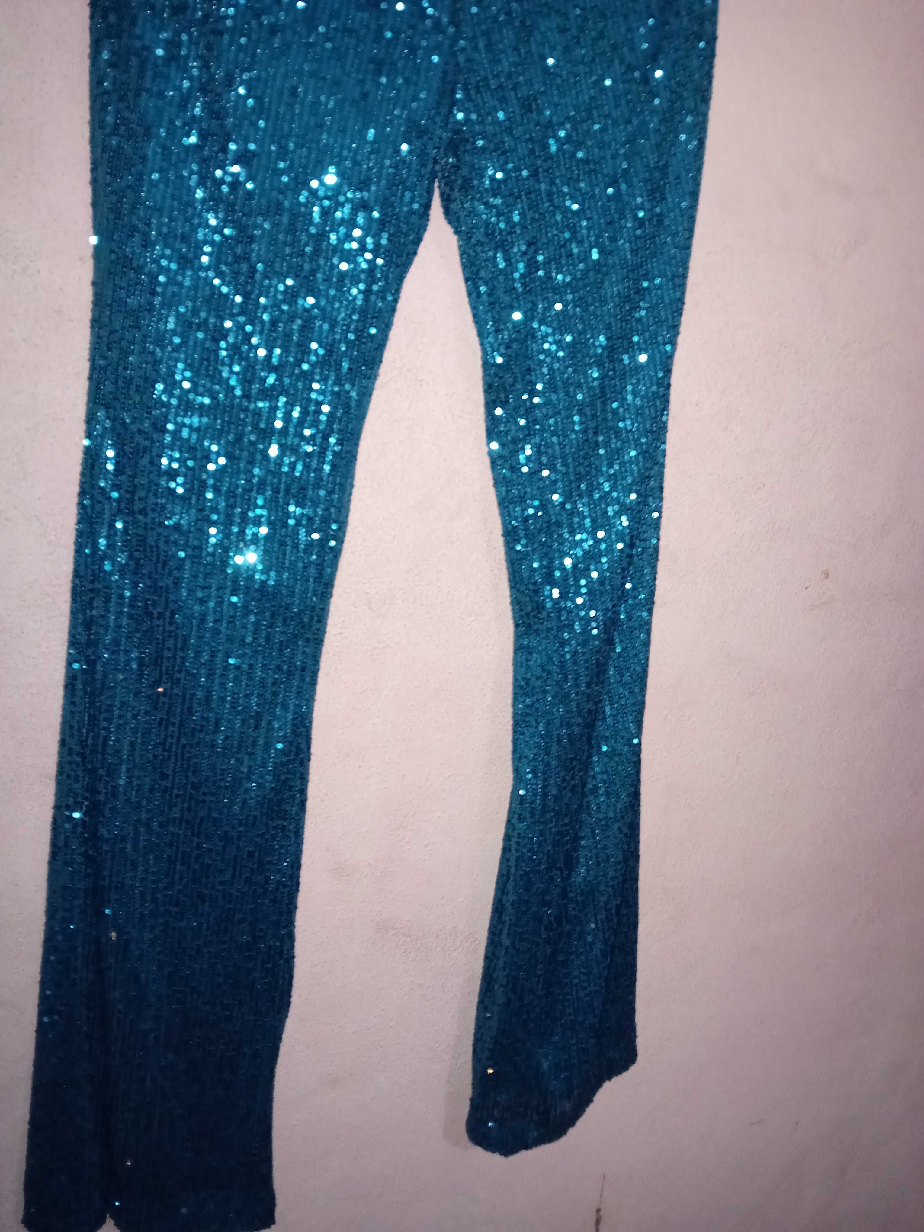 Conjunto azul petróleo novo  S/M