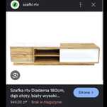 Szafka RTV biały połysk, solidna, polski producent mebli
