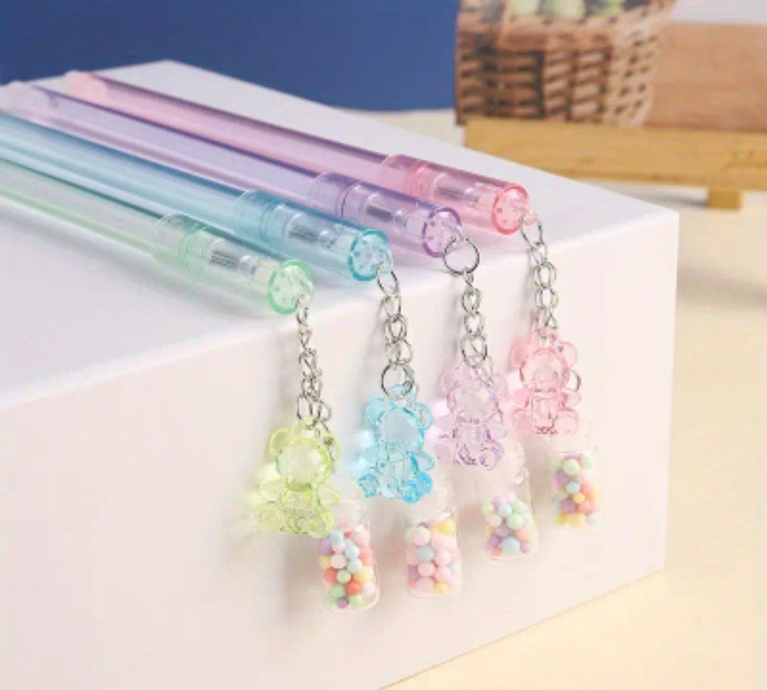 Caneta de gel com ursinho