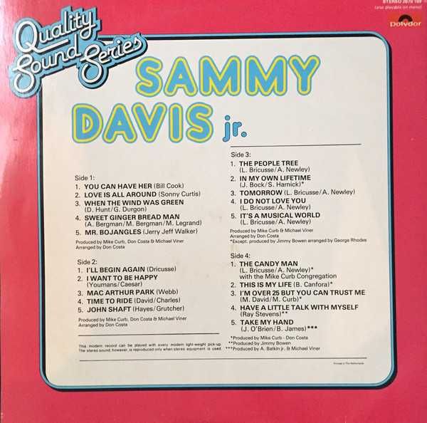 Sammy Davis jr.-Greatest Hits Winyl 2Lp.