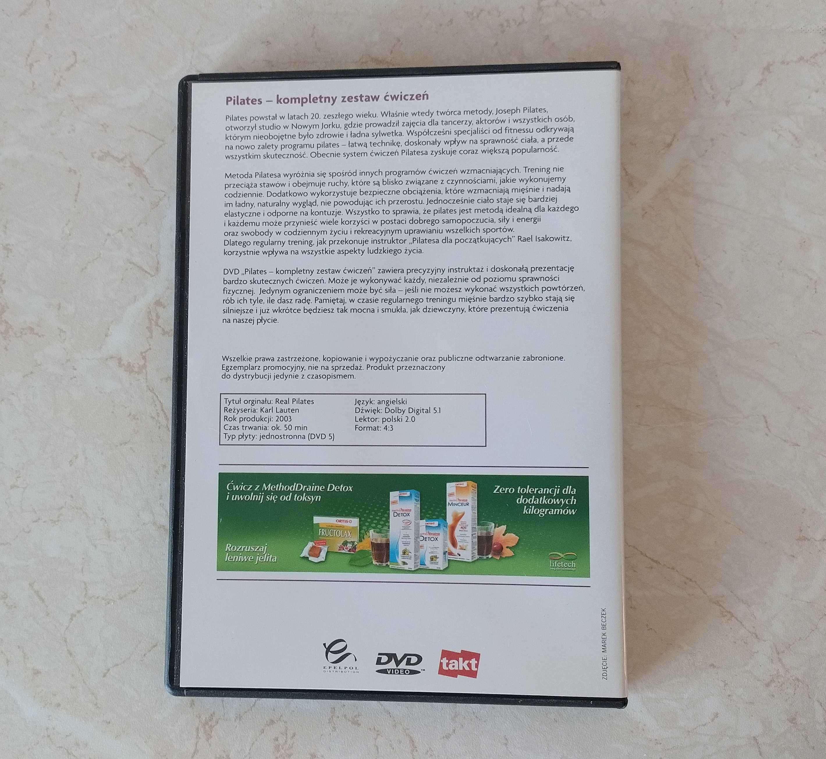 Pilates kompletny zestaw ćwiczeń DVD