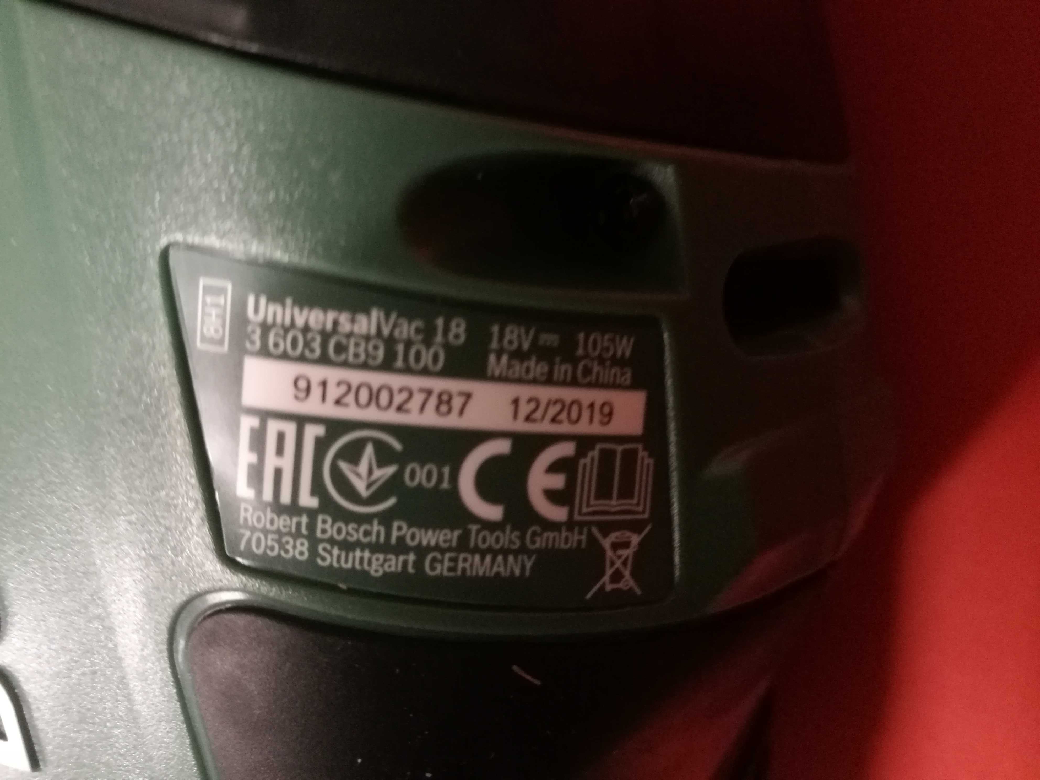 Bosch UniversalVac 18 Odkurzacz akumulatorowy 18V