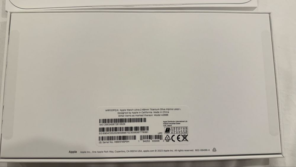 Apple Watch Ultra 2 49mm GPS + Cellular – Como Novo com Fatura