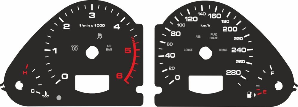 Шкалы приборо/Toyota/Lexus/Mazda/Audi/Порше/Nissan/VW/bmw