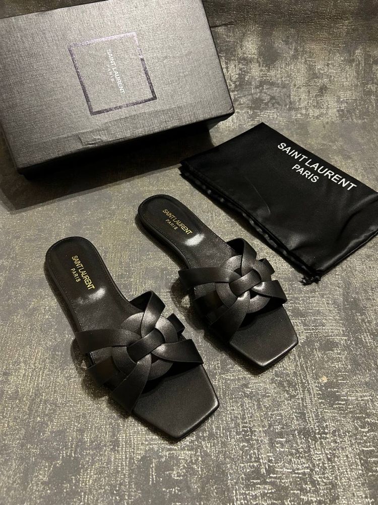 Шльопанці шлепки Saint Laurent YSL ysl