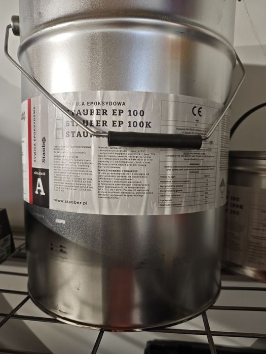 Stauber EP 100K żywica epoksydowa 20kg RAL7040. Posadzka