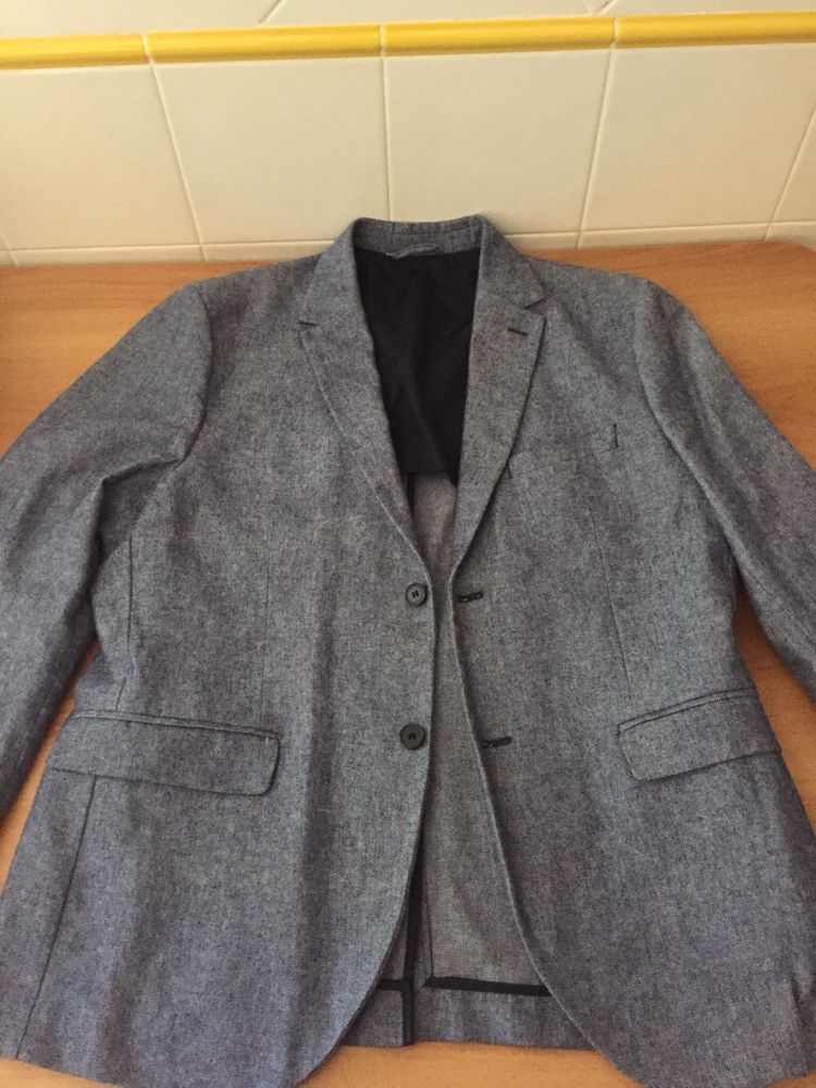 Blazer Cinzento Azulado H&M