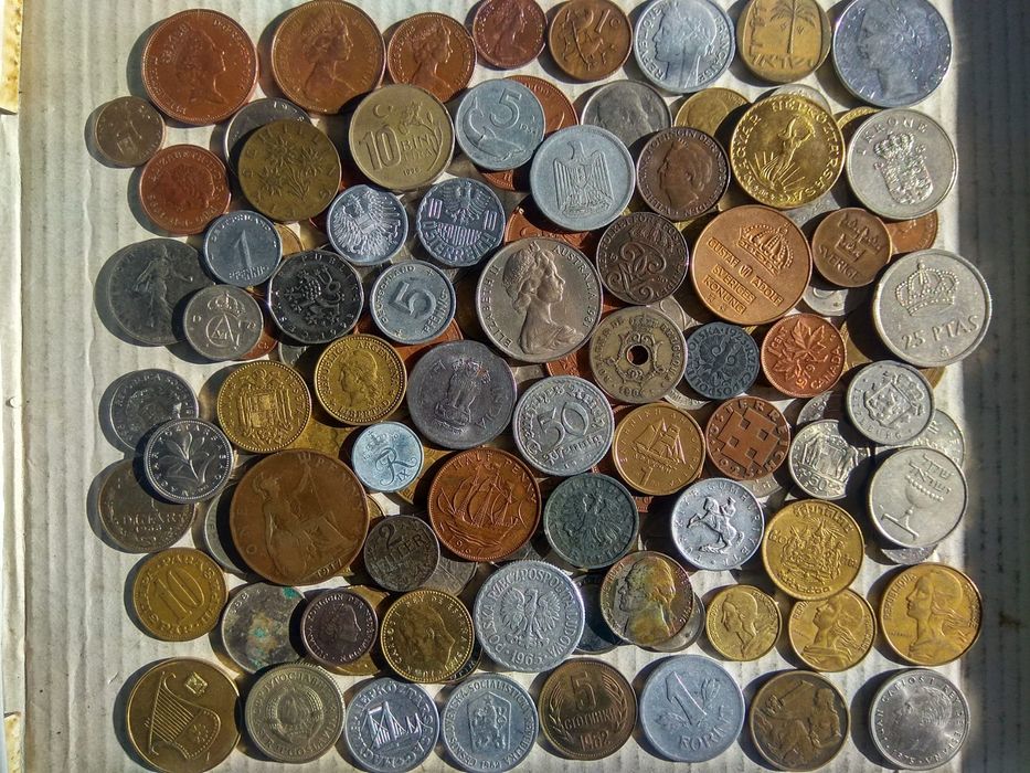 100 Монет світу БЕЗ повторів.Усі континенти.Монеты мира  набор N9