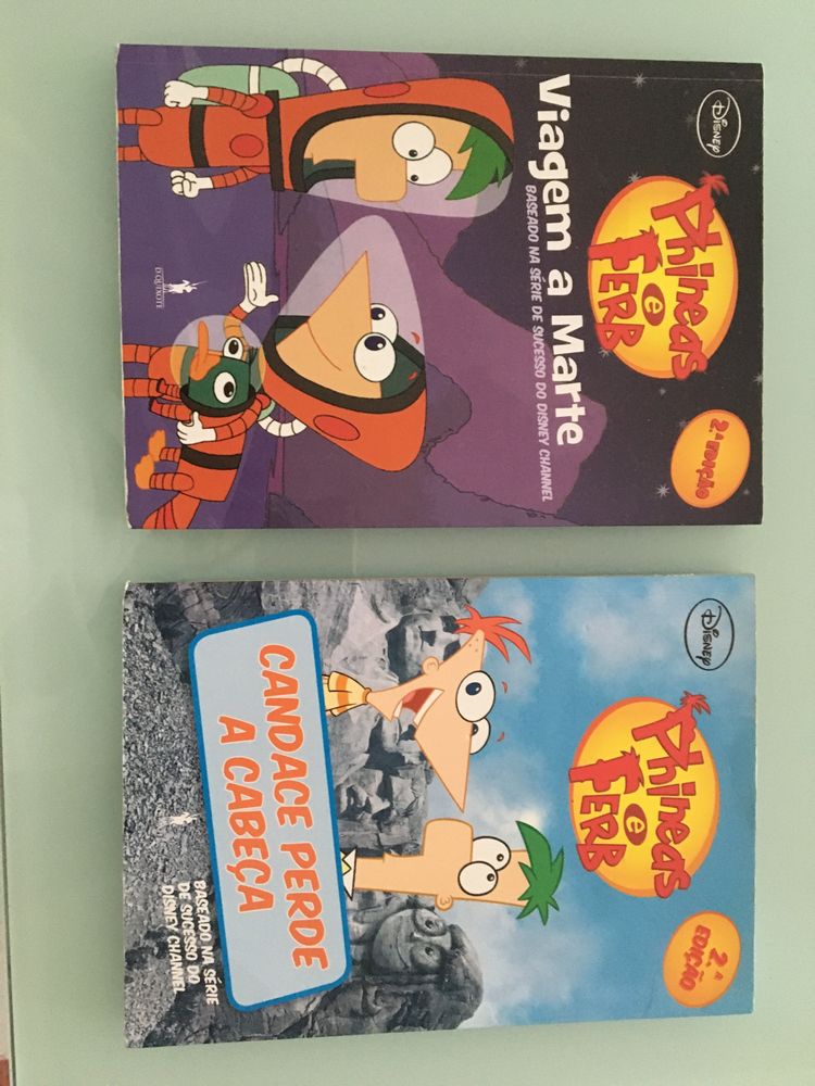 Livros Phineas e Ferb