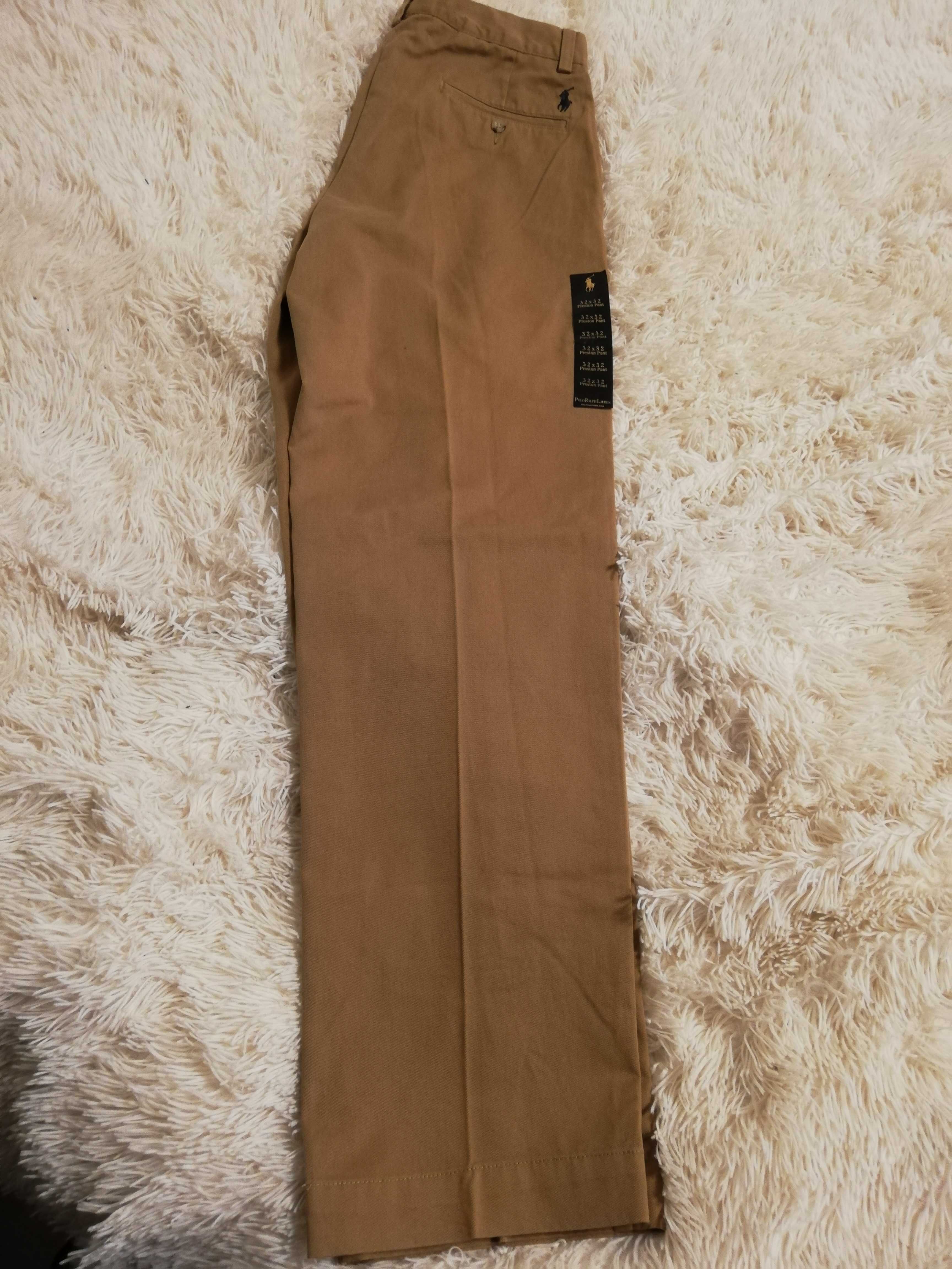 spodnie Polo by Ralph Lauren nowe z metkami 32x32 brąz