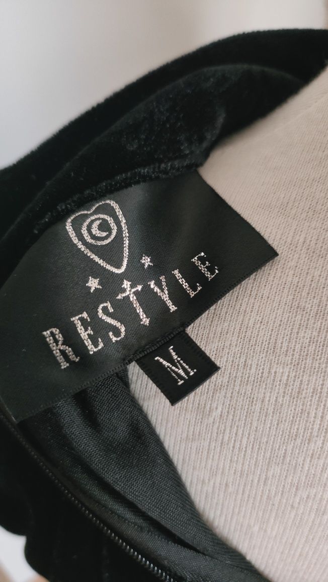 Camisola veludo gótica Lua da Restyle