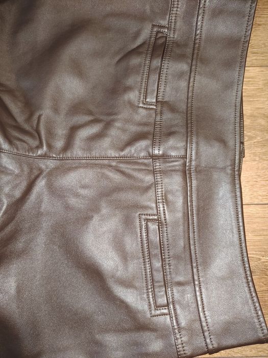 Шкіряні  штани брюки xl