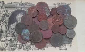 Медные монеты царской России гора 39 шт.