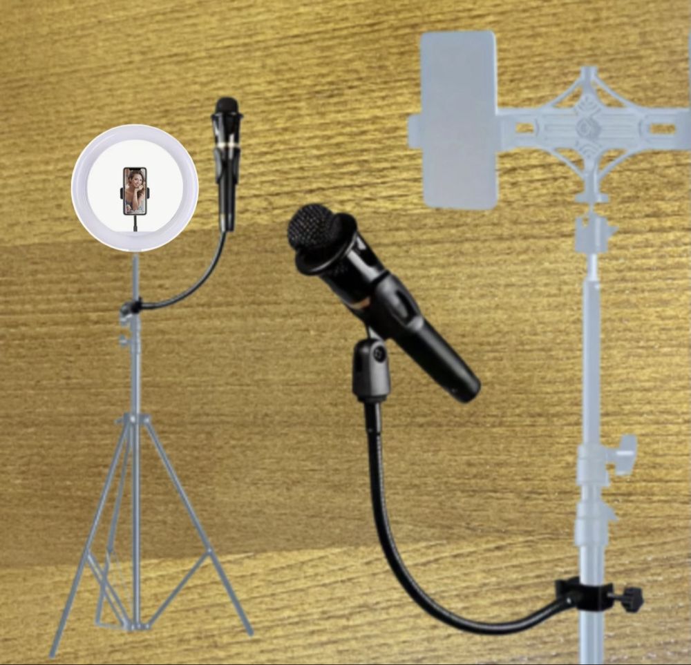 Suporte para microfone de pescoço