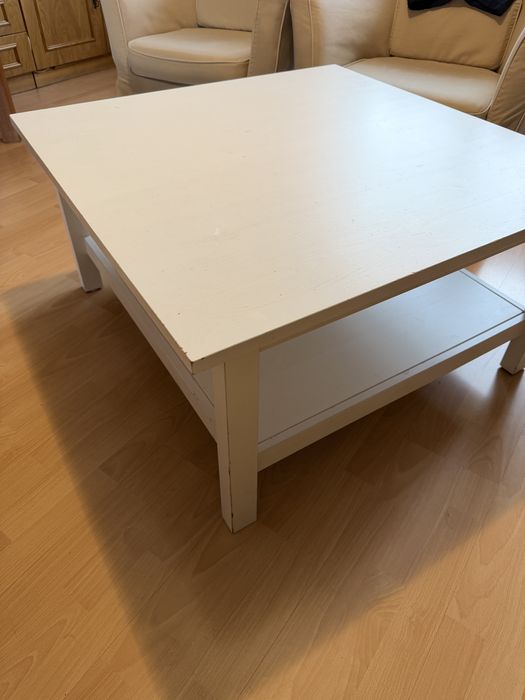 Stolik kawowy HEMNES IKEA 90 x 90 cm biały
