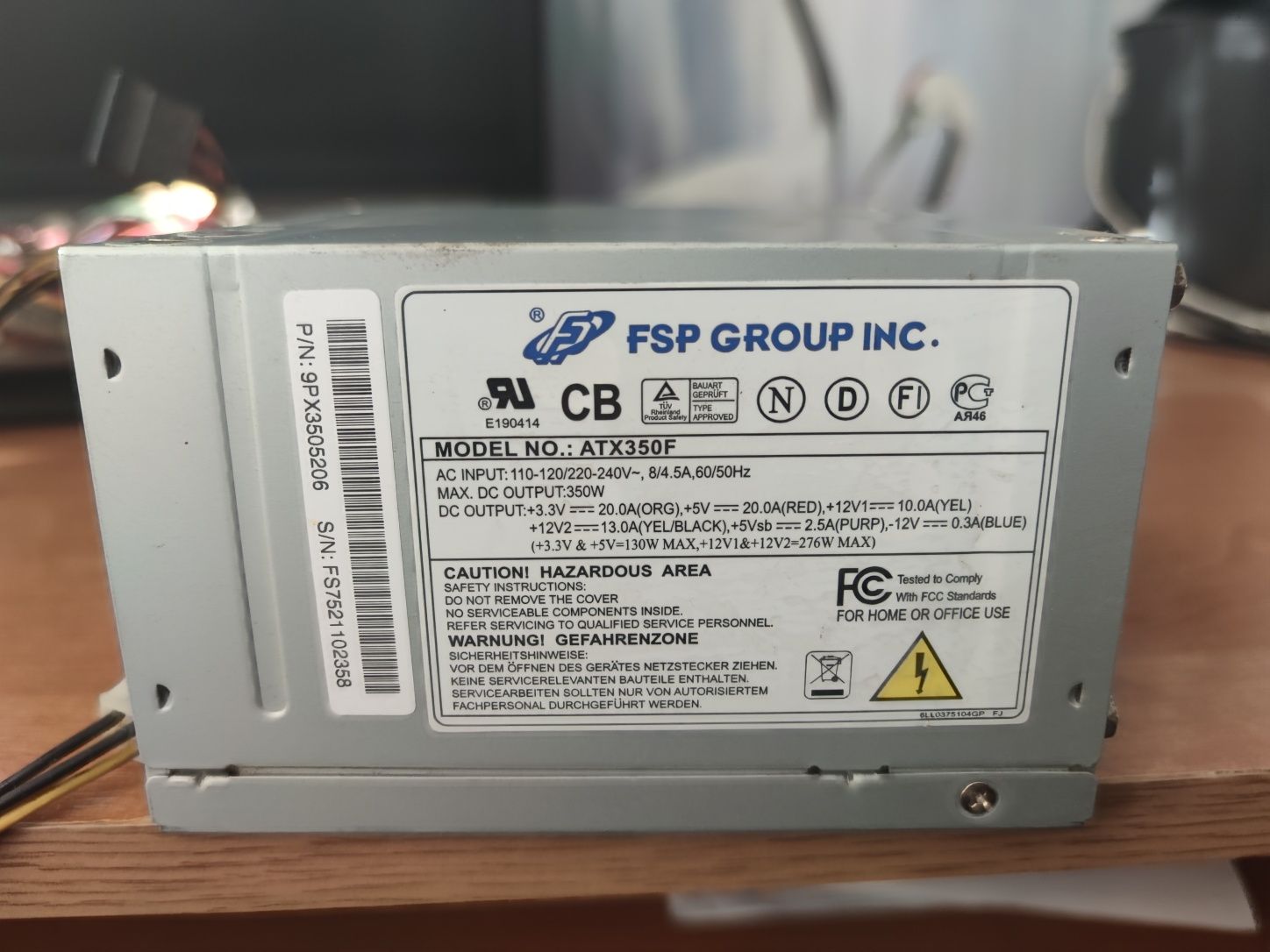 Блок живлення для офісного ПК 350w FSP GROUP INC