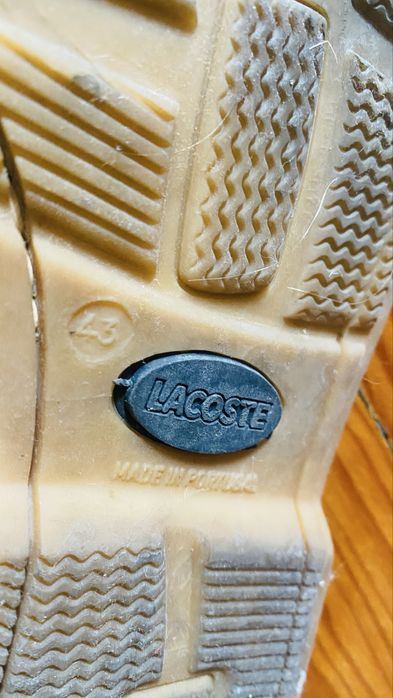 Sapto vela Lacoste castanho pele