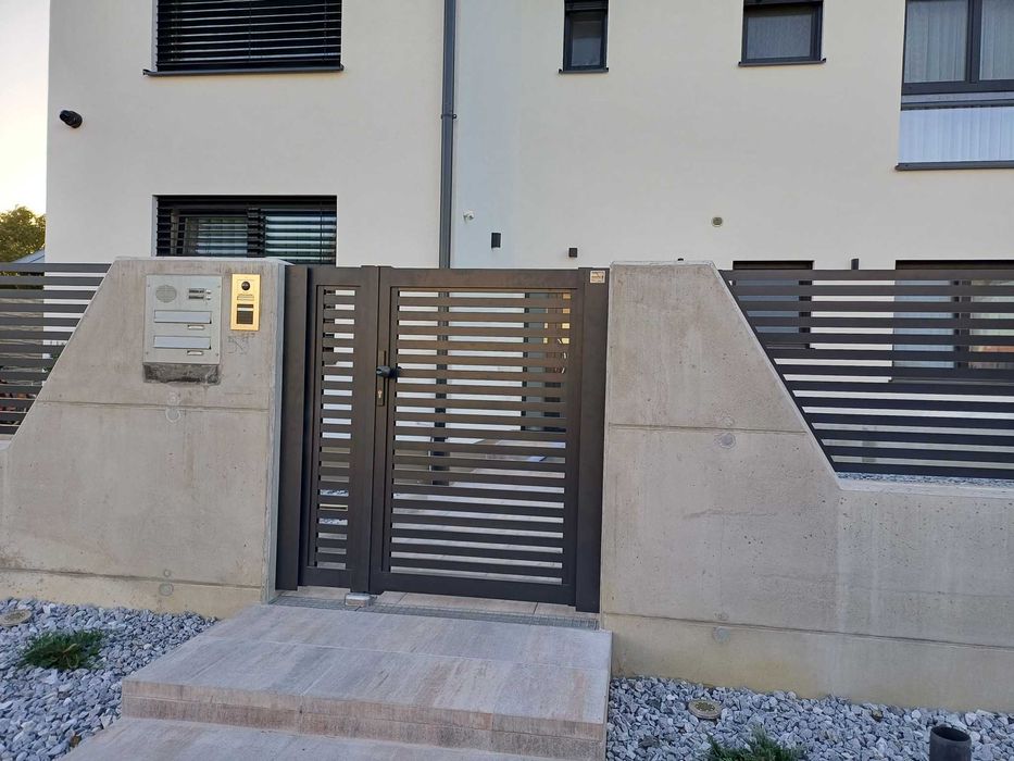 Nowoczesne ogrodzenie aluminiowe | SONATA 80 | ALUBRAM