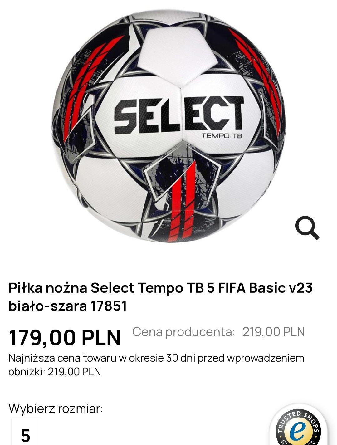 Select piłką nożna 5 FIFA Basic