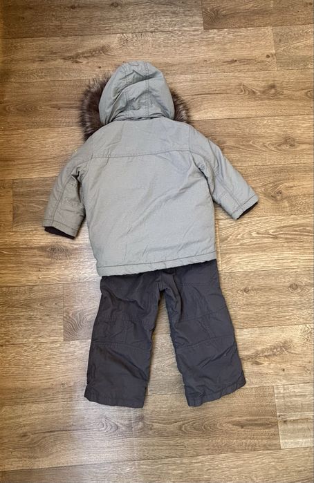 H&M на 2-3р. 92-98см. Дитячий зимовий комплект для хлопчика сірий