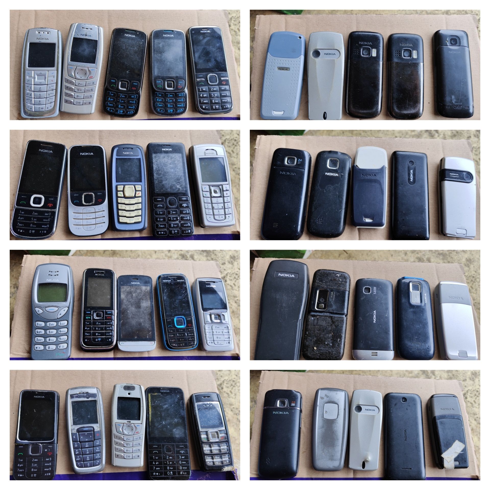 Zestaw telefonów nokia, Samsung, Sony Ericsson, Siemens, sageminne