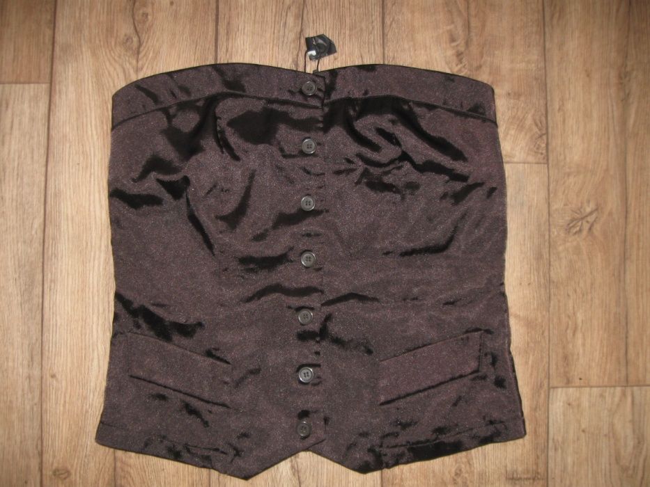 Атласный корсет топ