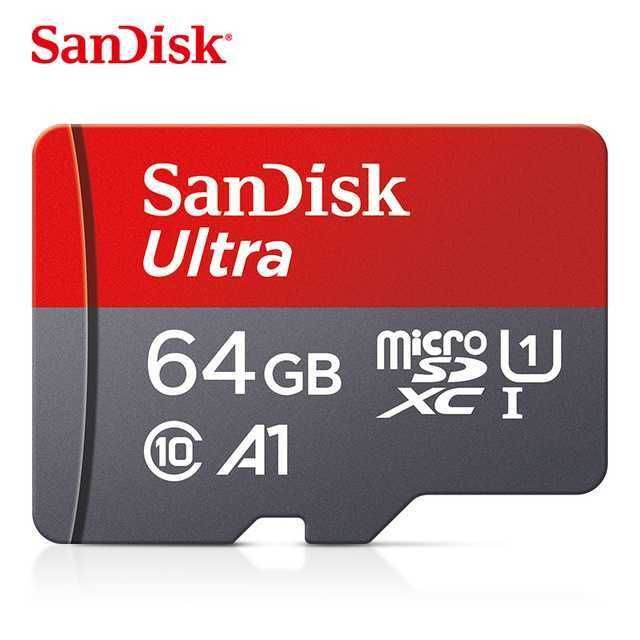 Карта пам'яті SanDisk Ultra microSD 64GB Class 10, ADATA PREMIER 64GB