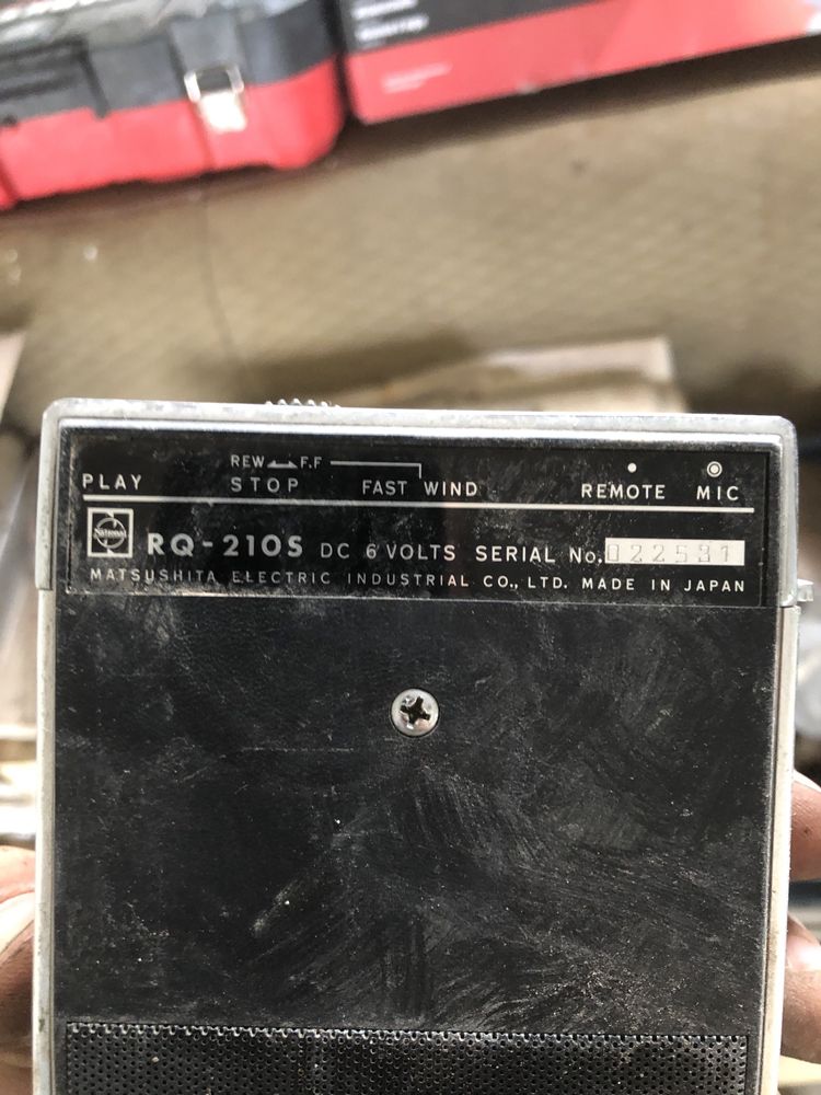 Stary odtwarzacz kasetowy PANASONIC RQ-210S kolekcjonerski