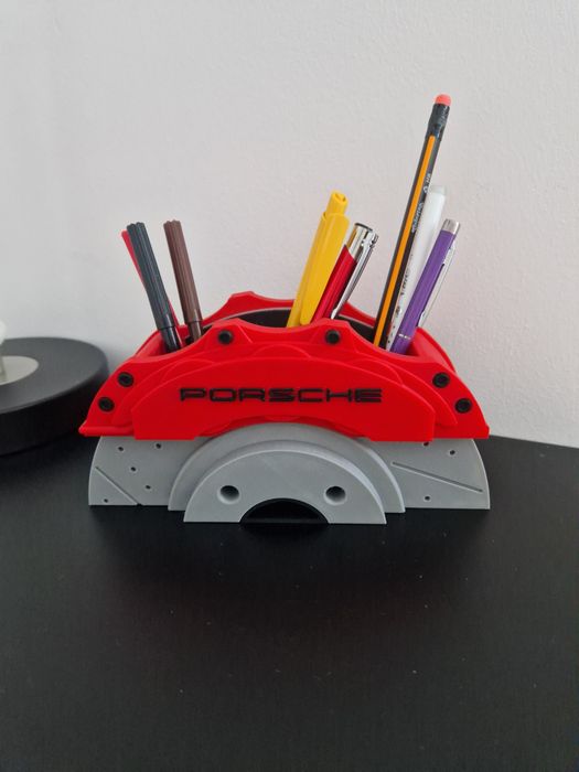 Organizer na biurko zacisk hamulcowy na długopisy dekoracja prezent