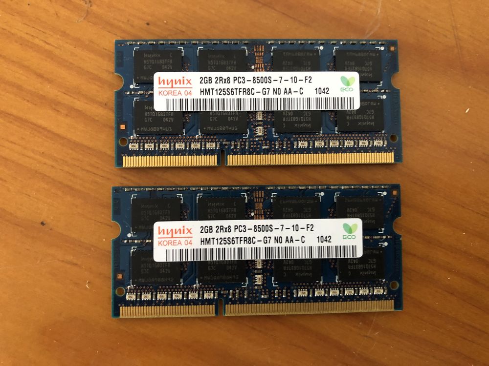 Memória para PC/Mac SO-Dimm 2GB PC3-8500 Hynix