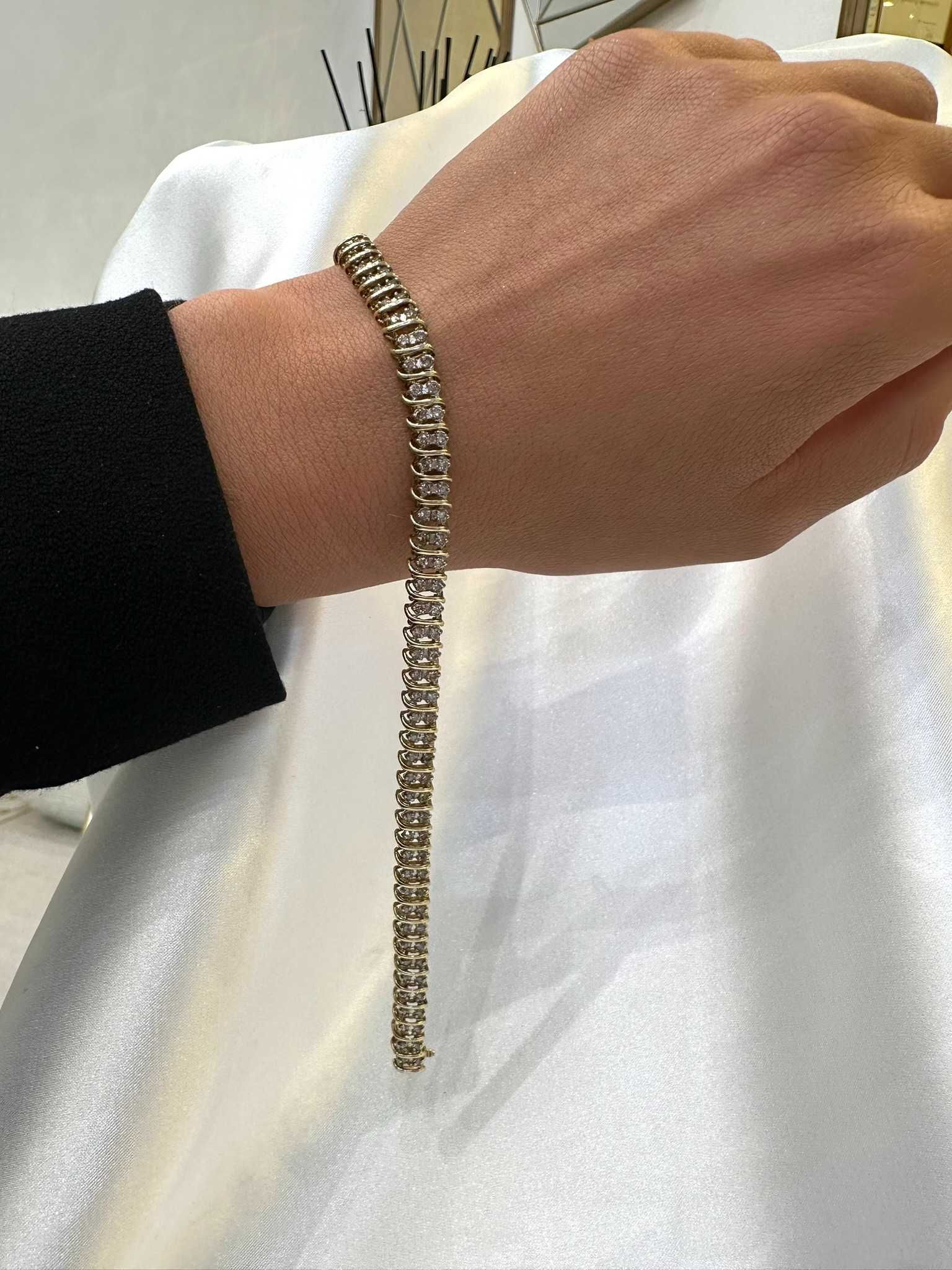 Bransoletka z diamentami 2.30 CT